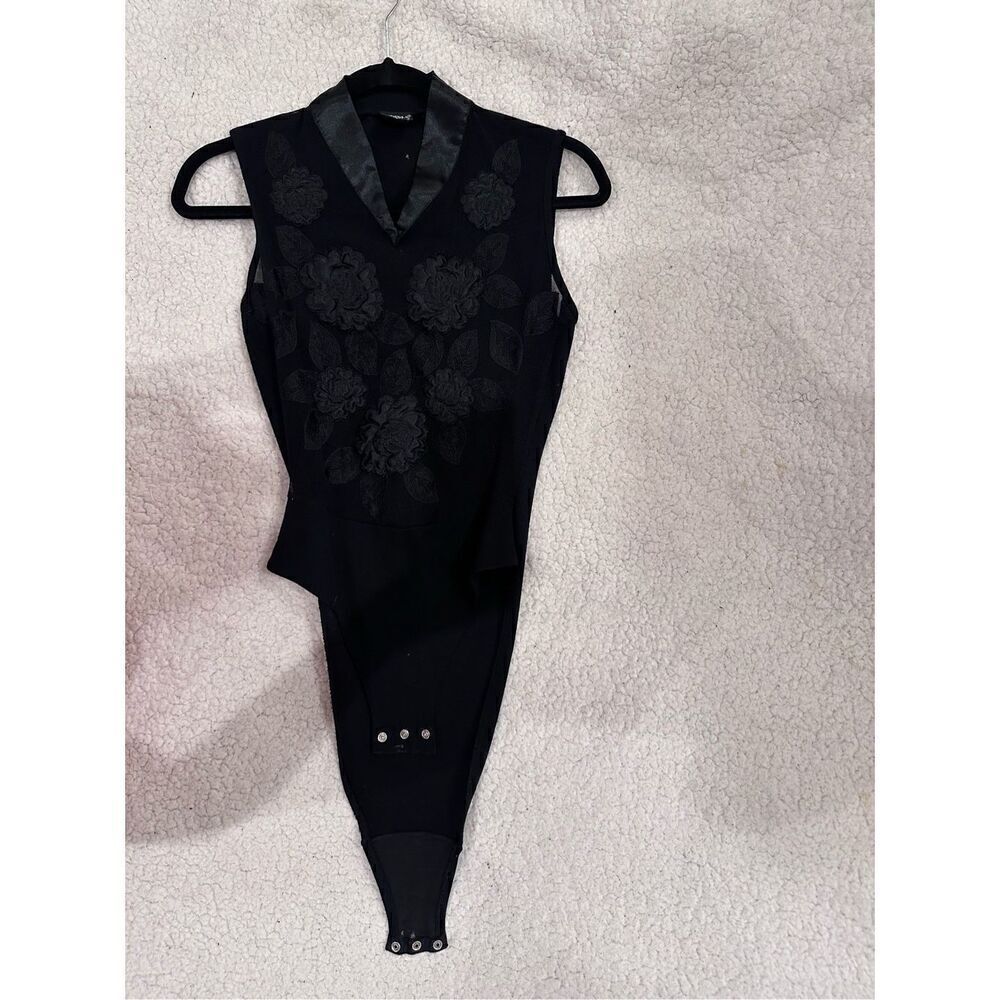 La Perla size M black womens bodysuit